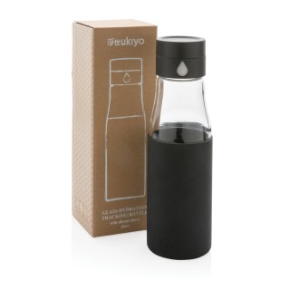 Botella de vidrio con funda 600 ml publicitaria
